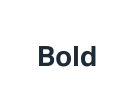 Text formatted in bold