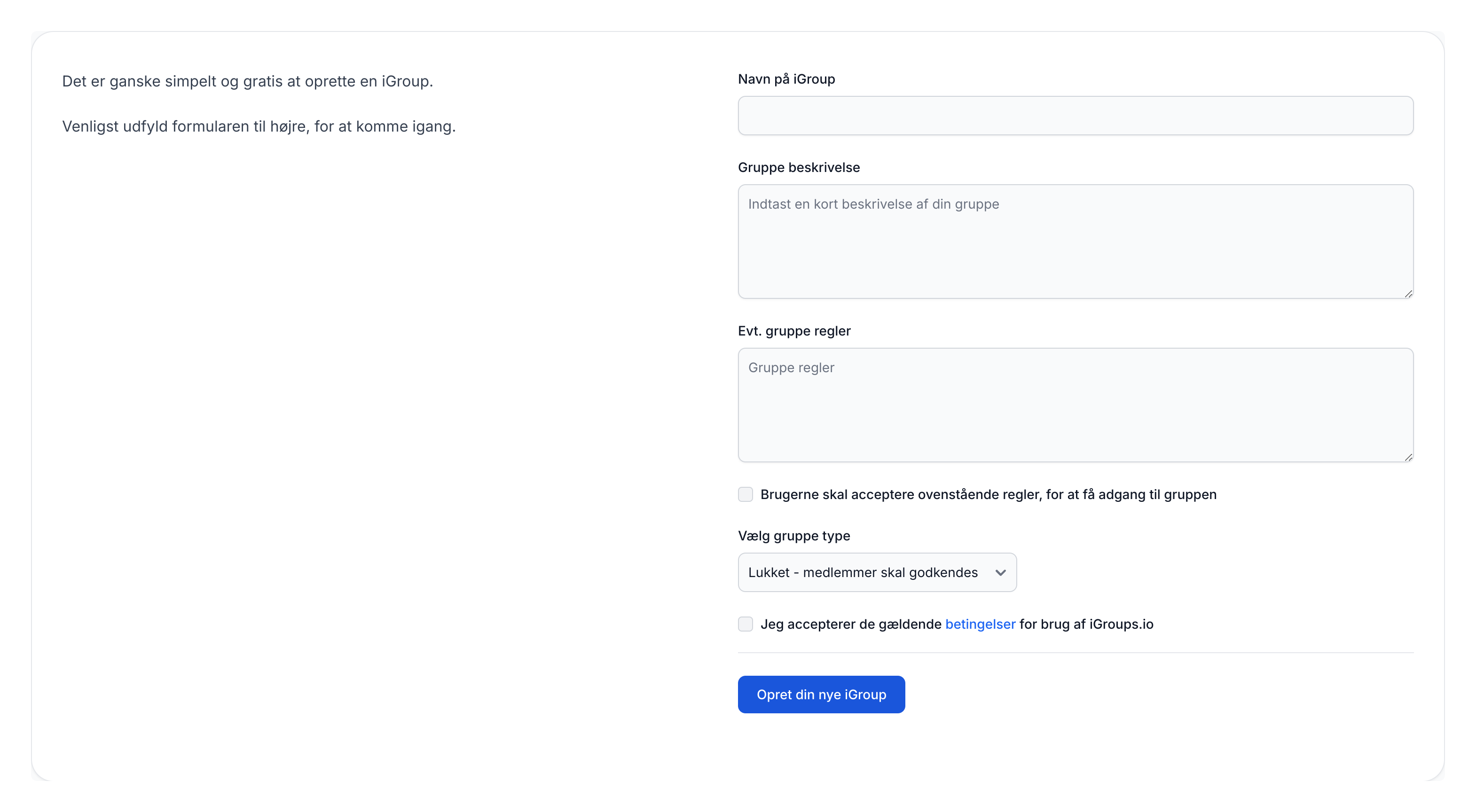 Create iGroup